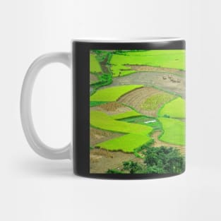 Vue sur les rizières dans le Nord Vietnam Mug